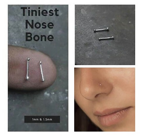 Nose pin stud gold - gold, silver