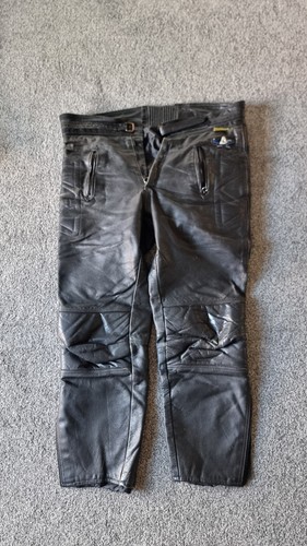Biking leather trousers