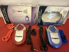 2x Steepletone FM Auto Scan Radio with Speaker Headphones & LED Torch SMR280