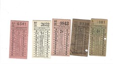 Tram tickets   5 lytham St Annes & Blackpool Corp Trams
