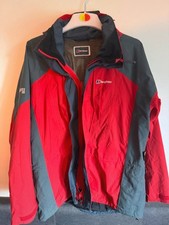 BERGHAUS GORE-TEX XCR, Mens Large Medium Red And Grey, Wind/Waterproof, Jacket