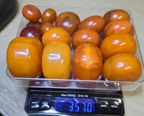 Bakelite rondelle bead lot - bakelite,