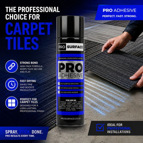 Carpet tile spray - tile, adhesive
