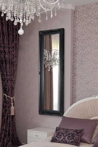 Large mirror black - black, ornate