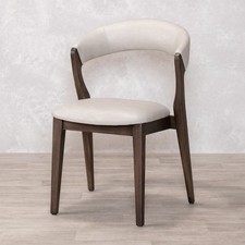 CREAM FAUX LEATHER DINING