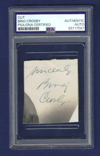 Bing Crosby Autographed 2x2.5