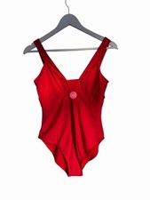 Monsoon Swimsuit Swimming Costume New With Out Tags Size 12 Red Plain