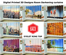 Blackout Eyelet Curtains 3D