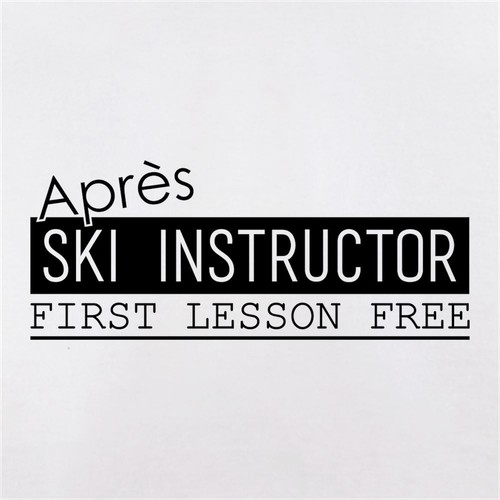 Apres ski instructor canvas - ski,