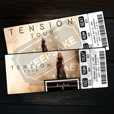 Kylie Minogue Music Concert Ticket Tension Tour 2025 | Personalized Gift Reveal
