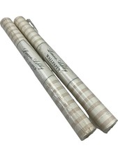 Laura Ashley Stone White Stripe Wallpaper Washable Ready Trimmed  Home Decor