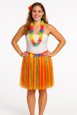 6 x Hula Hawaiian Grass Skirt