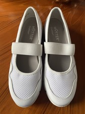 Hotter Cushion+ Aurelia White Trainers Mary Jane Shoes UK 7 Nurse Healthcare