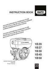 HATZ DIESEL ENGINE 1B 20 27 30
