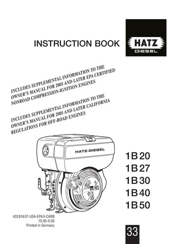Hatz diesel engine 27 30 - hatz, 20