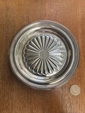 Christofle France Malmaison Silver Plated Wine Bottle Coaster / Dish