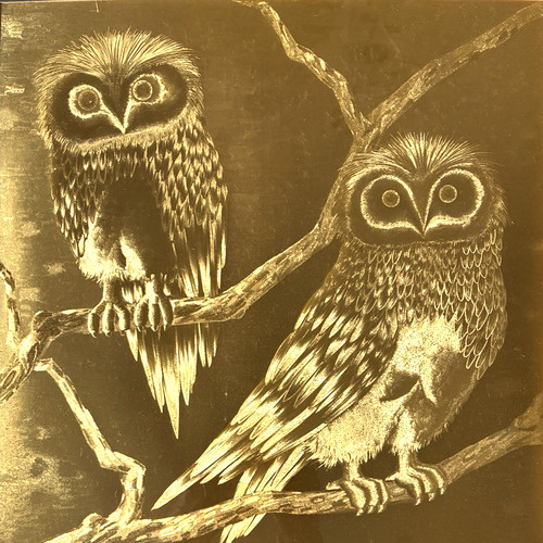 Vintage jean roy hardelin - jean, owls