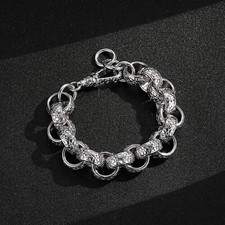 Men 925 Sterling Silver Chunky