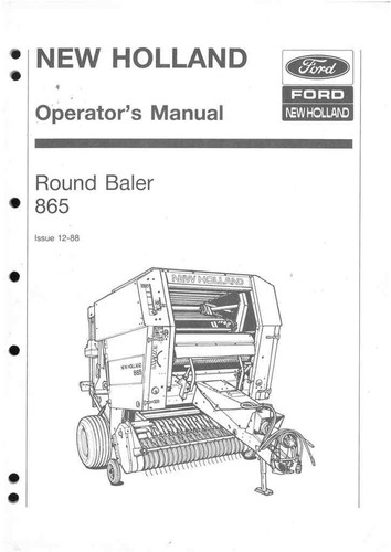 New holland round - new, baler