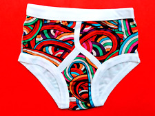 Men’s Y Front Briefs Retro 4 Design Top Quality Cotton Opening Fly Vintage Look