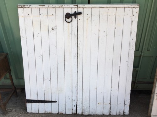 Salvaged old pair painted - salvaged, of