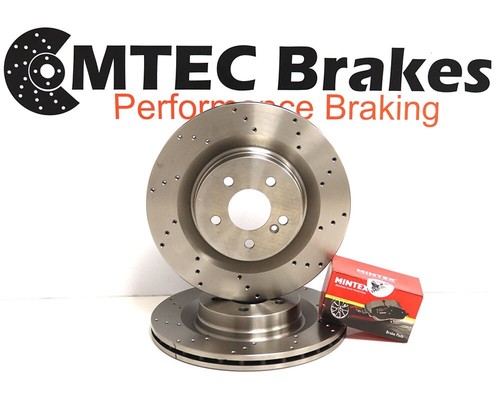 Front drilled brake discs - discs, &