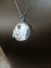 Bone necklace. Mink skull