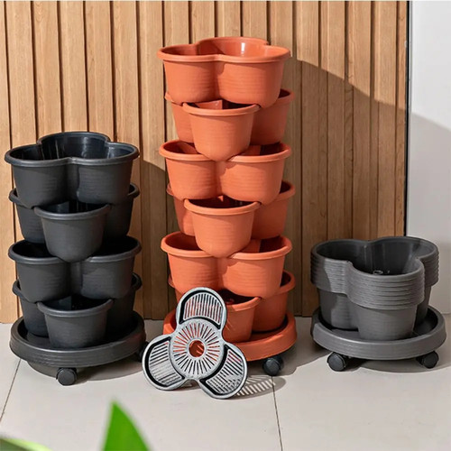 Stackable vertical planter - stackable,