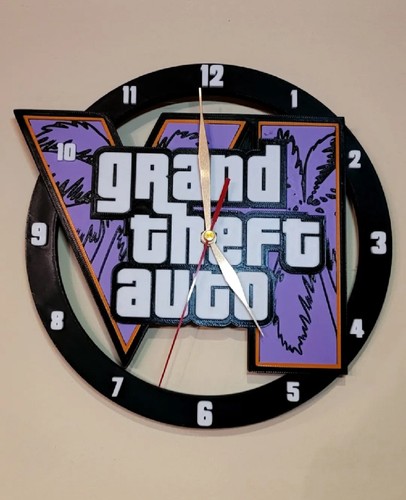 Gta inspired wall clock - clock, –