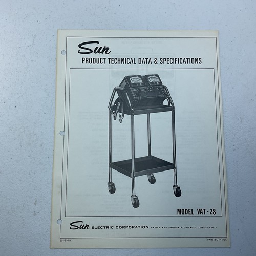 Sun electric vat starting - vat-28, &