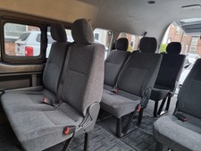 6 Toyota Nearly New Minibus Seats, 30k Hiace, With Seatbelts BARGAIN. RECLINING!