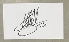 James Hill Hand Signed AFC Bournemouth 5x3 White Index Card - England  