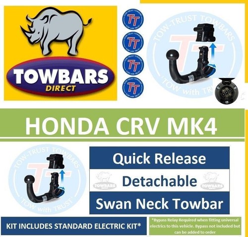 Towbar detachable swan neck - towbar,