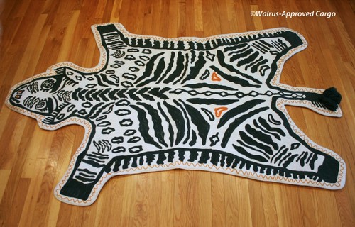 Anthropologie zebra safari rug - zebra,