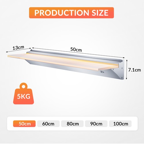 Floating led wall - wall, shelf