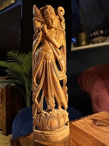 Vintage indian hand carved - indian,