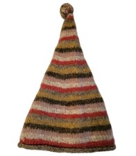 Christmas Themed  neck tie and XSmall Quirky Handmade Stripey Pixie/elf Hat