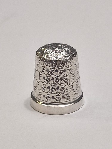 Vintage silver thimble - vintage,