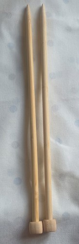 Wooden knitting needles x2 - wooden,