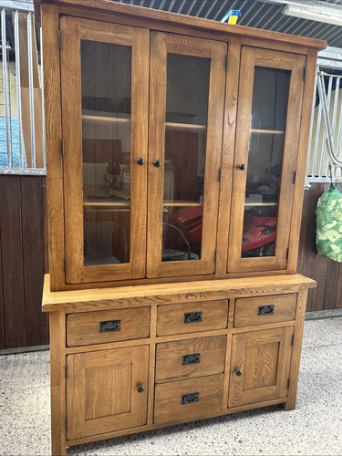 Solid modern oak dresser - solid,