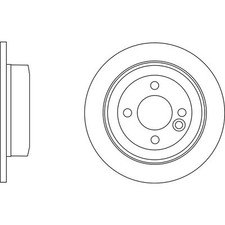 2x Brake Discs Solid For Mini