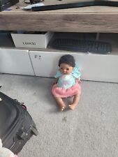 Newborn  Girl Dark Skinned with Dress and Dark Eyes Tiny Treasures 