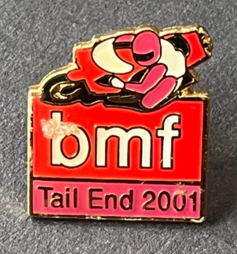 Motorcycle pin badge bmf - badge, rally