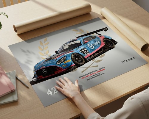Mercedes gt3 evo - #42, british
