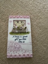 2 Fizzy Moon Ceramic Plaques -
