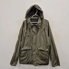 Barbour Darnley Spey Ring Khaki Green Country Fishing Hood Coat Jacket Size XXL