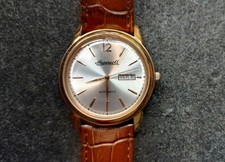 Ingersoll Men's Automatic Watch with Silver Dial Analogue Display and Brown.