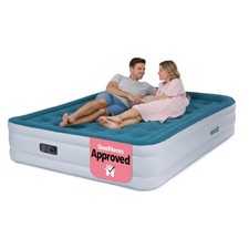 DOUBLE INFLATABLE HIGH RAISED AIR BED MATTRESS AIRBED BUILT IN ELECTRIC PUMP