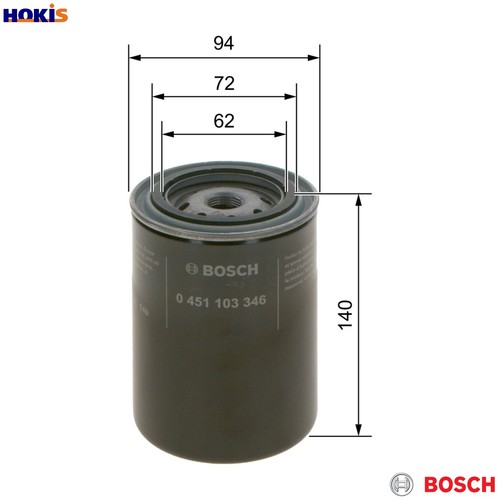 Oil filter 451 103 346 - 0,