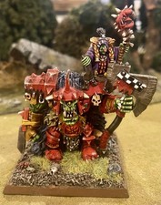 Warhammer Fantasy Orc Greenskinz Orruk OOP WarBoss Grumlok & Shaman Gazbag